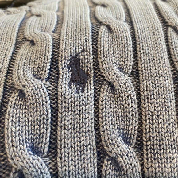 Polo by Ralph Lauren Blue Cable Knit Sweater - Picture 6 of 7
